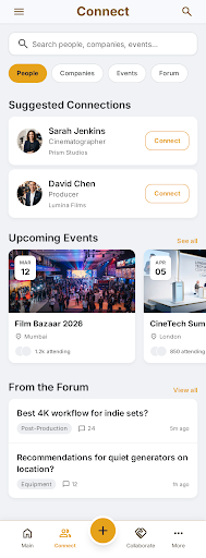 Connect mockup