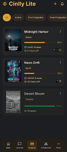 Projects mockup